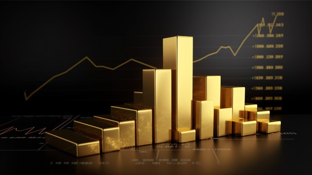 Image of Gold increasing in value 